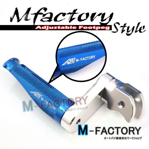 Shinobi CNC Adjustable Front Foot Pegs 40mm Fit YAMAHA YZF R1 MT-09 FZ1 TDM 850 - Foto 8 di 16