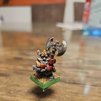 Warhammer Fantasy - Zwerge - GROMBRINDAL - The White Dwarf  Classic Model bemalt