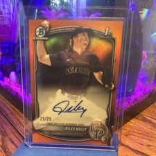 **Bookends 25/25** Bowman Chrome Riley Kelly Auto True Orange Refractor 2025