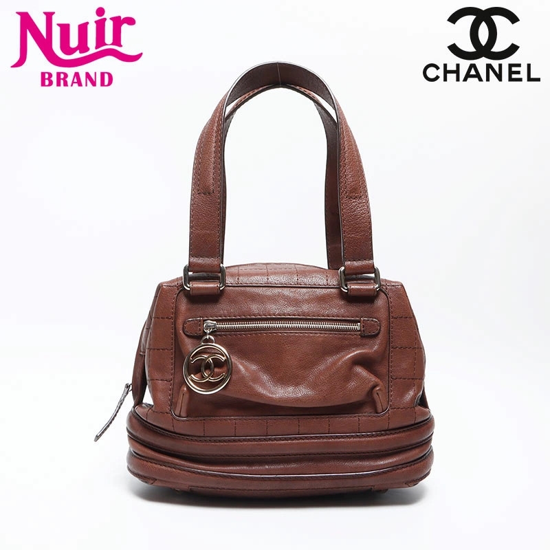 Chanel No 11 Chocolate Leather Shoulder Bag Vintage