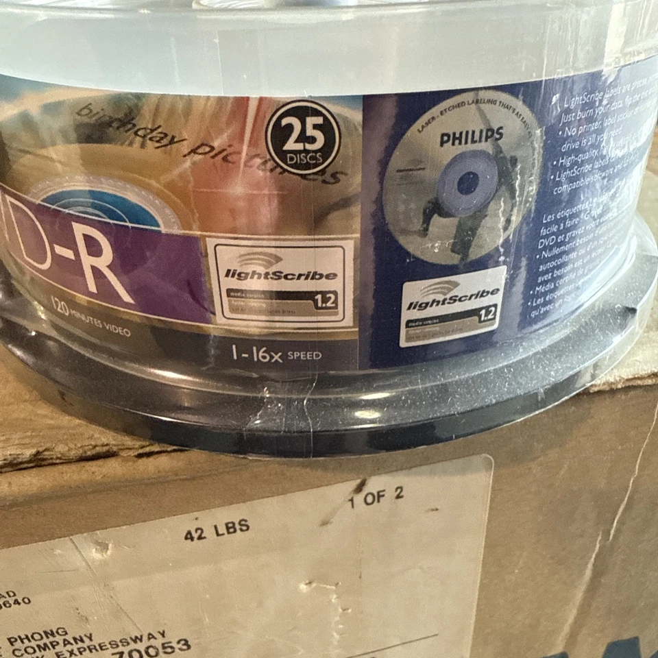 250 Pack DVD-R, New In Package - Image 2 of 4