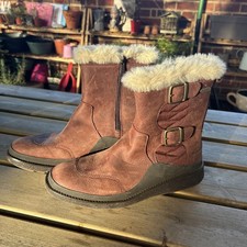 Merrell Select Grip Brown Winter Boots With Fur Trim; Size UK4, EU37