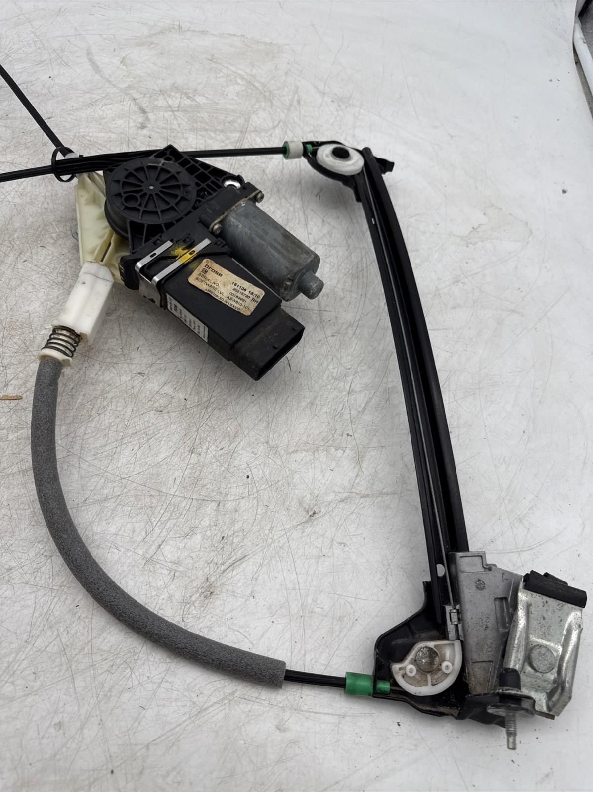 05-13 CHEVROLET CORVETTE C6 FRONT RIGHT POWER WINDOW REGULATOR MOTOR ASSEMBLY OE