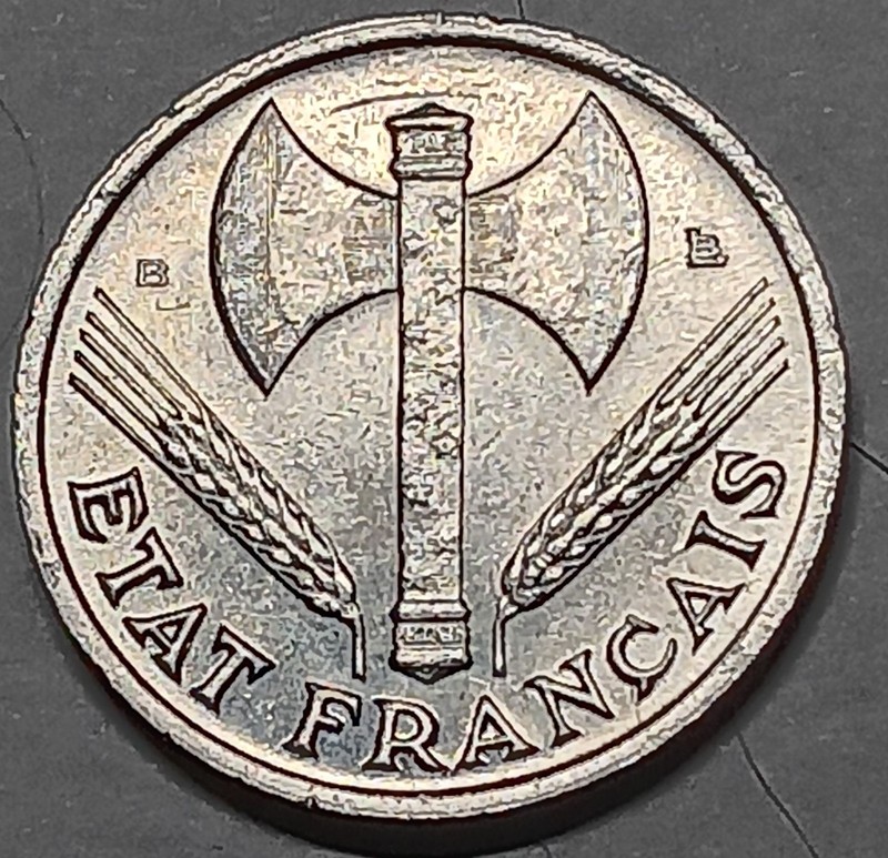 1944 B France 50 Centimes AU Condition Or Better Valuable Coin