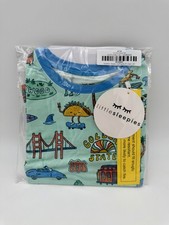 NEW Little Sleepies Golden State California Green Blue Bamboo Pajama PJ Set 3T