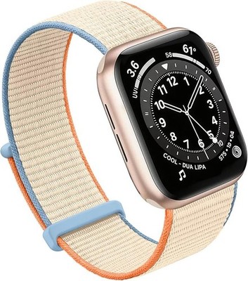 Nylon Sport Loop Strap Compatible with Apple Watch Series 10 9 8 7 6 5 4 3 2 1 S