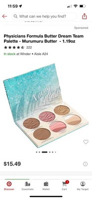 Physian s Formula Butter Dream Team Palette-Murumuru Brand New -1.19 Oz