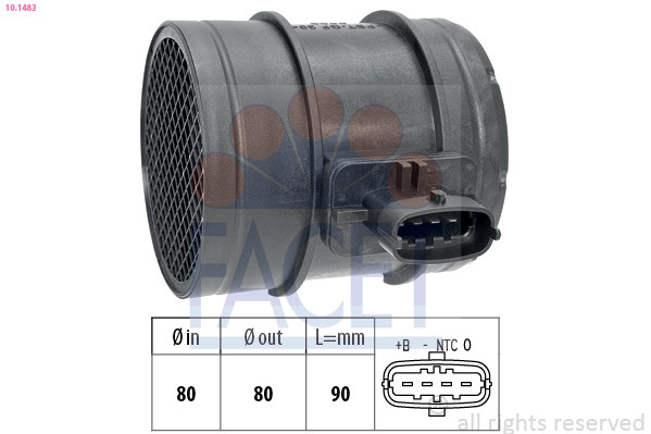 Facet Luftmassenmesser FüR Fiat Ducato Kasten 130 Multijet 2.3 D 115 150 160-image