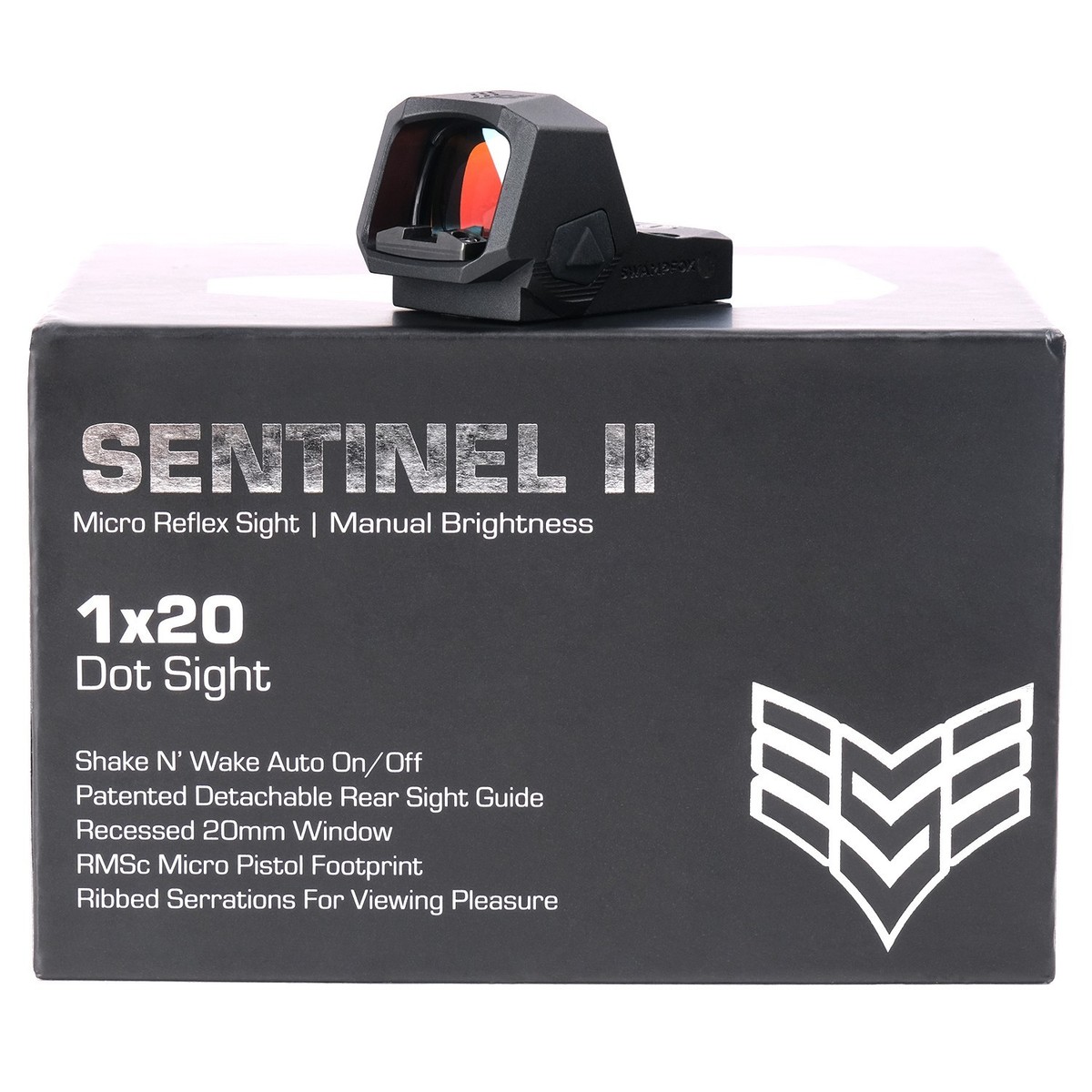 Swampfox Sentinel II 1x20mm Red/Green Dot Sight 3 MOA Micro Reflex
