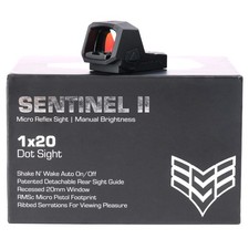 Swampfox Sentinel II 1x20mm Green Dot Sight 3 MOA Micro Reflex Sight RMSc