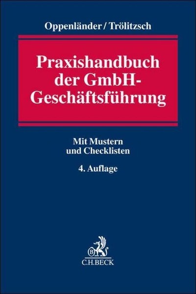 Thomas TröLitzsch / Praxishandbuch Der Gmbh-GeschäFtsfüHrung9783406806032-image