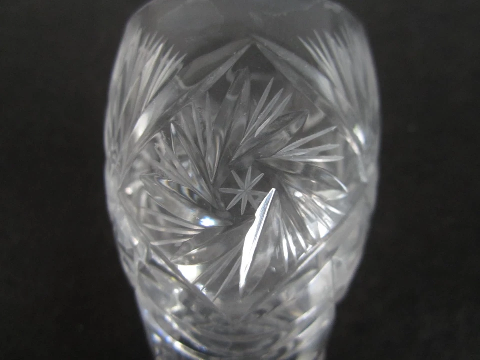 6 Schnaps Gläser Bleikristall Schnapsgläser alt geschliffen Stumpen Kristall Gla - Bild 3 von 4