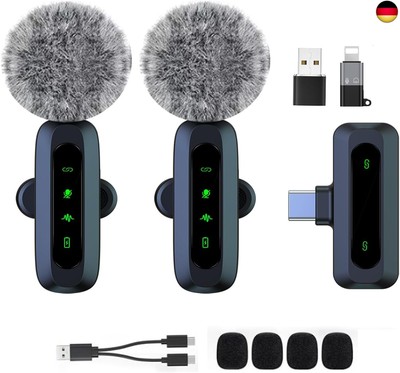 Mini Wireless Lavalier Microphone for Android and iPhone, iOS Devices - Noise