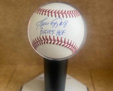 JAVY LOPEZ #8 BRAVES HOF SIGNED AUTOGRAPHED M.L. BASEBALL JSA AUTH
