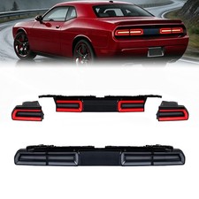 Led Smoke Tail Lights For 2008-2014 Dodge Challenger Turn Rear Lamps Sequential