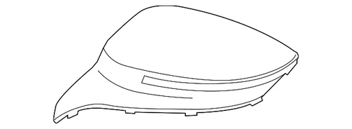 Genuine BMW Mirror Cover 51-16-7-393-266