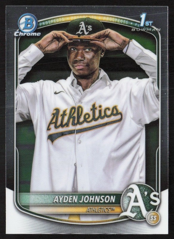 2025 Bowman Chrome Prospects Ayden Johnson #BCP-197 GS1-1