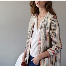 Hoss Intropia Woven Multicolor Striped Open C...