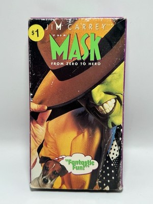 The Mask (VHS, 1995) Cult Classic Jim Carrey Cameron Diaz From Zero to Hero 