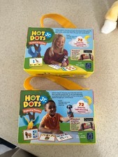 Lot of 2 Hot Dots Jr. Card Sets Numbers  Counting and Beginning Phonics