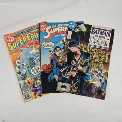 DC Comic Book Vintage Lot of 3 Super Friends Superman Nights of the Beast Lot