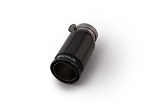 Remus Universal Sport Exhaust 84mm Blk Chrm Straight Wcarbon Insert Adj Clamp