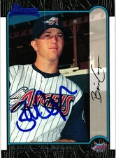 BRIAN COOPER #422 Signed 1999 Bowman MLB Baseball Card ANGELS AUTO