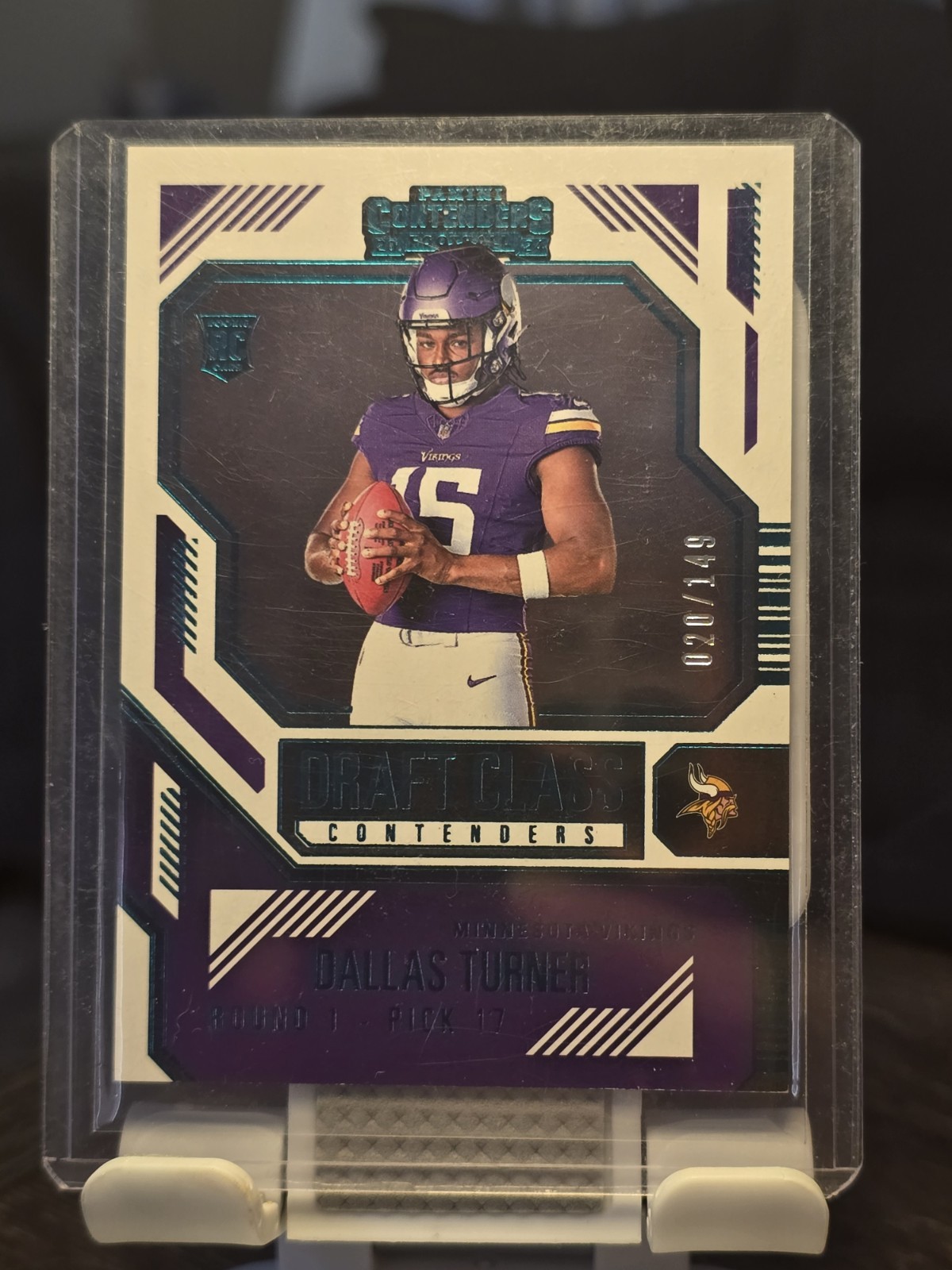 Dallas Turner Panini Contenders Draft Class Contenders #25 Teal