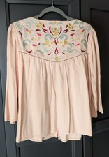 Nine by Savannah Miller Light Jacket Size 10 . Used. Vintage Style. Embroidery