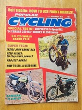 Popular Cycling 1973 Vintage Motocross Magazine Honda 350 Yamaha 250 MX Cooper