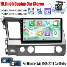 64G For Honda Civic 2006 to 2011 Car Radio Stereo CarPlay Auto Android Wifi GPS