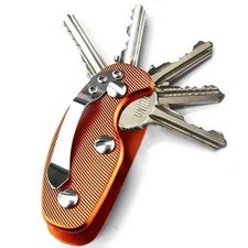 EDC Key Organizer Quickdraw Clip Pocket Keychain Clamp Belt Holder Carabiner Hoo