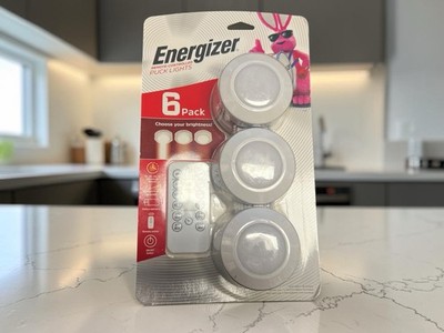 Energizer Remote Controlled LED  Lights 6 Pack Dimmable Under Cabinet Light