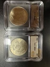 1922 ICG MS62 peace dollars (lot of 2)
