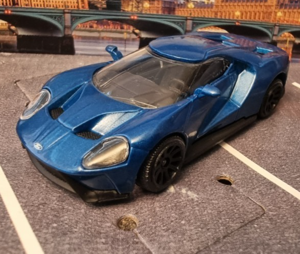 MAJORETTE METAL STREET CARS  FORD GT blue new no packaging