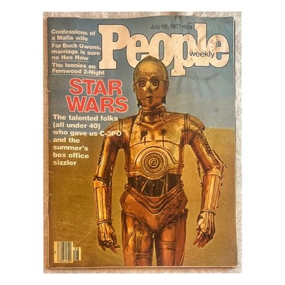  Star Wars ️C-3PO People Weekly Magazine July 18,1977 Fair Vtg FreeShip 