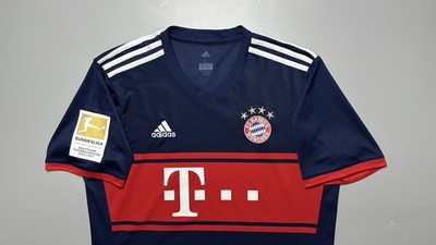 BAYERN ADIDAS 2017/2018 SOCCER FOOTBALL AWAY JERSEY #11 JAMES SIZE