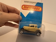 Matchbox 73 Model 'A' Ford On Card vintage 80s toy retro sealed old stock 