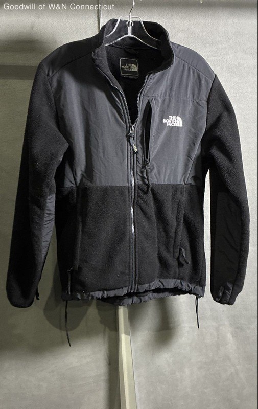 The North Face Women's Denali Fleece Jacket Black Full Zip Mock Neck Sz L