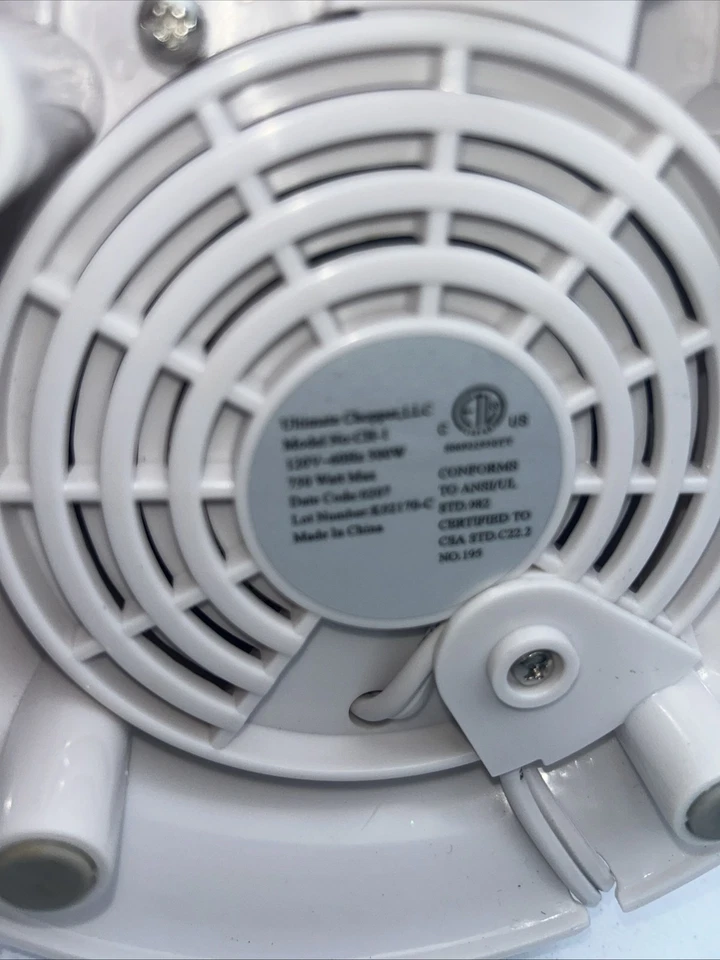 New No Box Ultimate Chopper CH-1 White Food Processor 500 Watts - Image 3 of 4