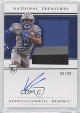 2021 Panini National Treasures Collegiate 98/99 Kenneth Gainwell #118 Auto 6s2