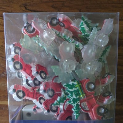 Merry Brite LED Indoor Truck With Christmas Tree Wire Lights 9.6 Ft.