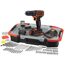Perceuse Visseuse sans Fil 18V BDCDC18BAST-QW + 2 Batteries + 160 A