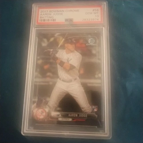 2017 bowman chrome aaron judge batting psa 10#56