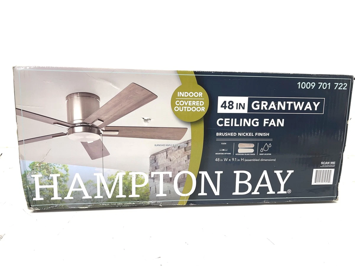 Hampton Bay LED 48 in Fan Width Ceiling Fans for sale | eBay
