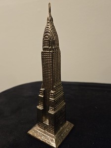 Art Deco Jem Vintage Chrysler Building Metal Souvenir Building Model Replica