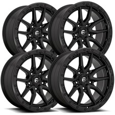 Set Of 4 Fuel D679 Rebel 5 18x9 5x5 -12mm Matte Black Wheels Rims 18 Inch