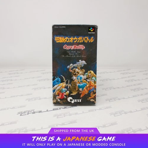 Ogre Battle: March of the Black Queen Super Famicom SNES SFC NTSC-J Japanese CIB