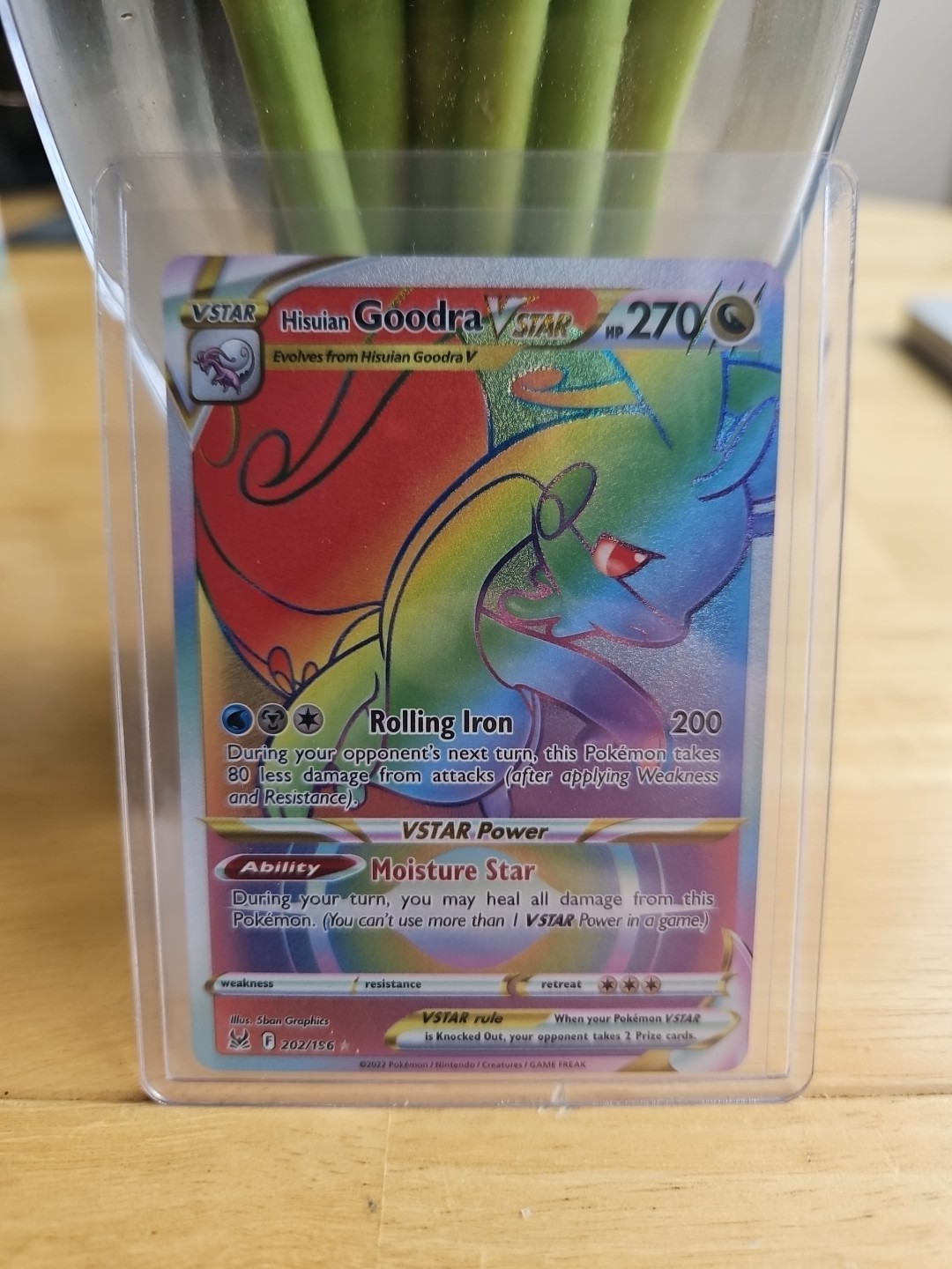 Hisuian Goodra VSTAR – 202/196 Lost Origin - Holo Secret Rare - NM