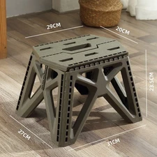 Foldable Compact Camp Stool Space-saving Household Practical Folding Chair